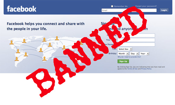 social media banned