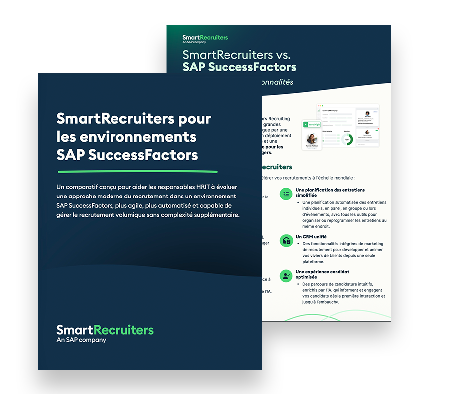 SmartRecruiters pour les environnements SAP SuccessFactors