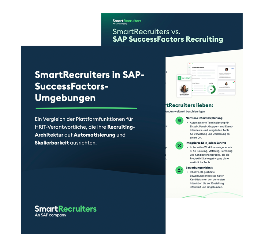 SmartRecruiters in SAP- SuccessFactors-Umgebungen