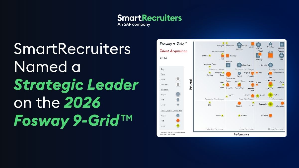 SmartRecruiters for SAP SuccessFactors Named a 2026 Fosway 9-Grid™ Strategic Leader for the 6th Consecutive Year