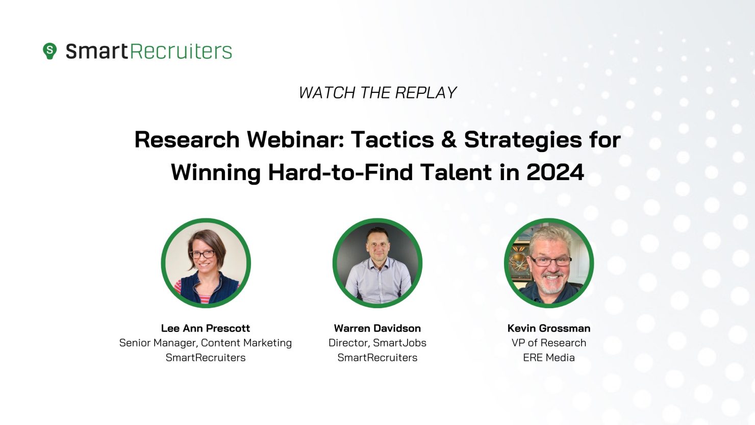 Webinar with Kevin Grossman, Warren Davidson and Lee Ann Prescott
