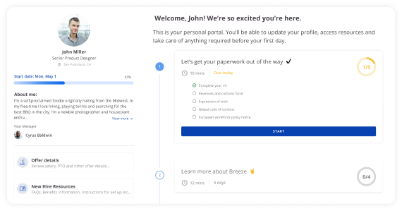 SmartOnboard: a faster start for new hires